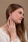 Full pavé zircon cross stud earrings sterling silver all-over stones — Marina Jewelry Holy Land-2