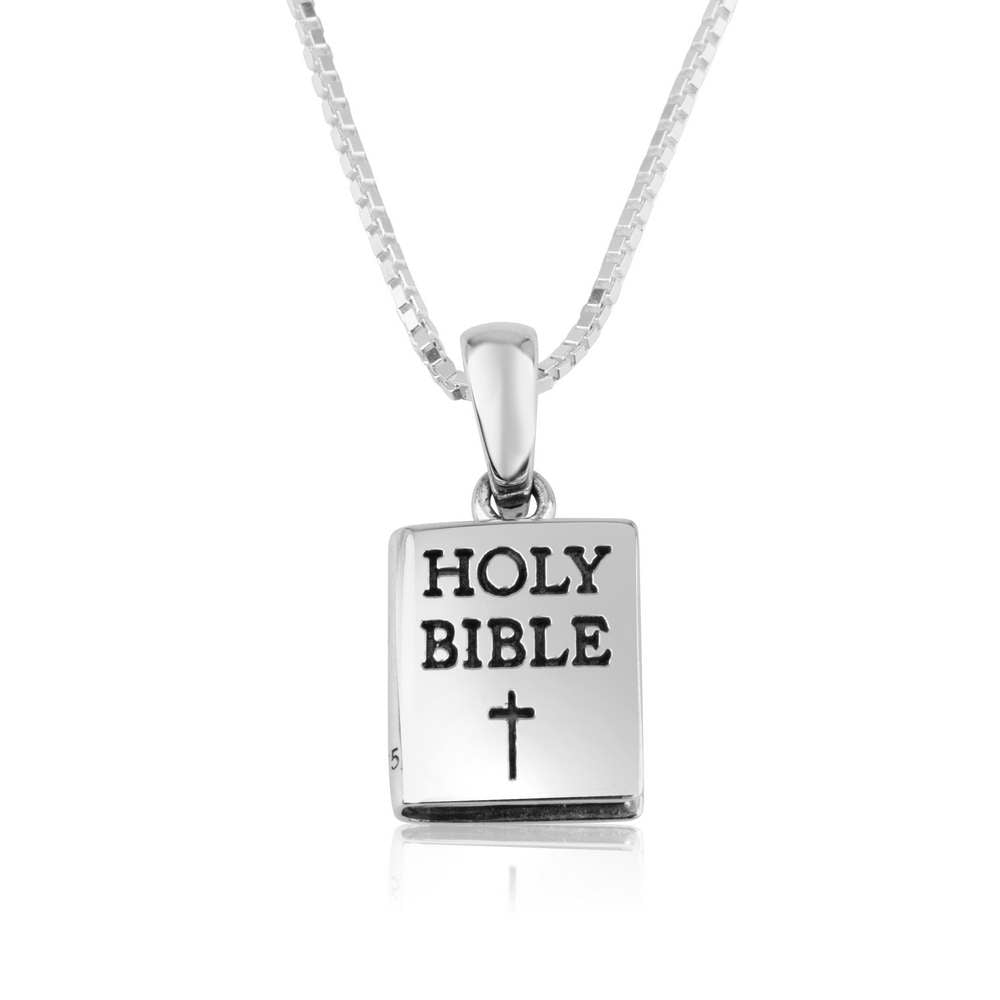 Holy Bible pendant in 925 sterling silver by Marina Jewelry