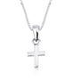 Budded trefoil cross pendant in 925 sterling silver by Marina Jewelry