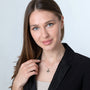 Hammered Two-Tone Jerusalem Cross Pendant Necklace in 925 Sterling Silver, Oxidized – shown worn