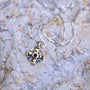 Two-Tone Jerusalem Cross Pendant Necklace in 925 Sterling Silver with Cubic Zirconia – flat lay