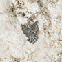 Filigree Angel Pendant Necklace in 925 Sterling Silver – flat lay