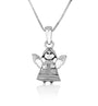Angel Pendant Necklace in 925 Sterling Silver