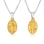Miraculous Medal pendant necklace in gold-plated 925 sterling silver by Marina Jewelry