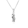 La Vierge de Paris Statue Pendant Necklace in 925 Sterling Silver, view 3 by Marina Jewelry