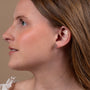 Dove in heart stud earrings oxidized sterling silver milgrain — Marina Jewelry Holy Land-1