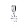 Star of Bethlehem hanging charm in sterling silver by Marina Jewelry