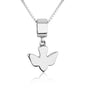 Dove Hanging Charm in 925 Sterling Silver, view 6 by Marina Jewelry