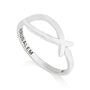 Ichthus fish ring in 925 sterling silver by Marina Jewelry