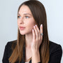 Hammered cross signet ring in 925 sterling silver by Marina Jewelry