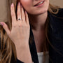 Sideways cross polished rosary band ring in 925 sterling silver by Marina Jewelry