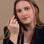Saint Benedict Medal ring in 925 sterling silver by Marina Jewelry