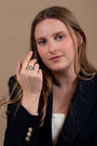 Saint Benedict Medal ring in 925 sterling silver by Marina Jewelry