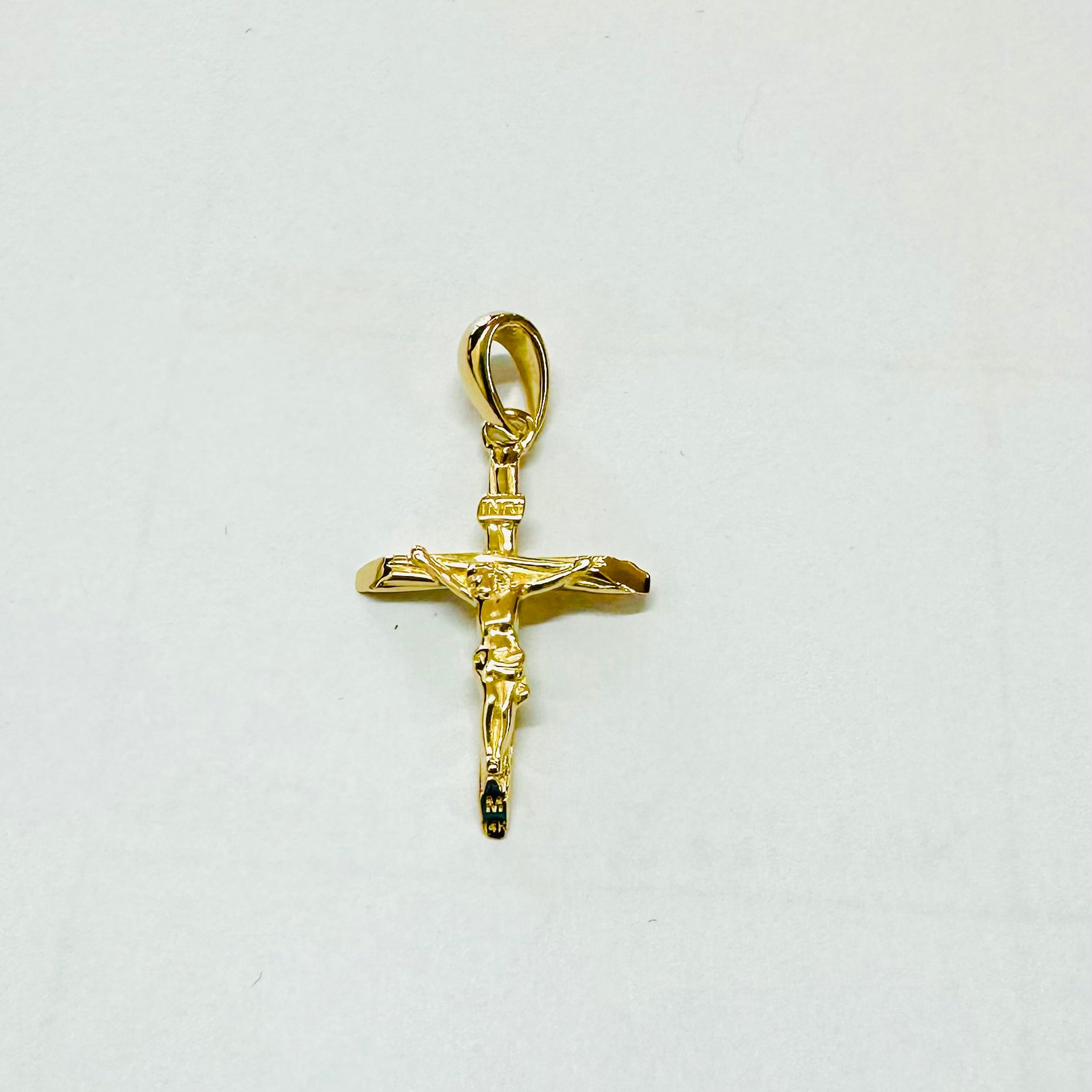 Crucifix Pendant in 14K Gold by Marina Jewelry