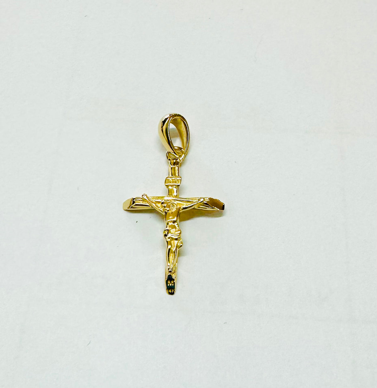 Crucifix Pendant in 14K Gold by Marina Jewelry