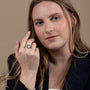 Saint Benedict Medal Ring in 925 Sterling Silver – shown worn