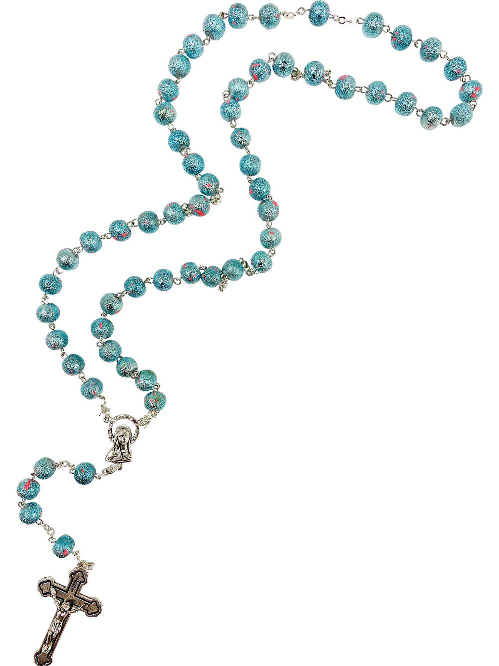  Farmhouse Clay Rosary Beads 44 Turquoise
